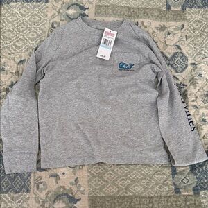 Vineyard Vines Gray Long Sleeve Kids Tee